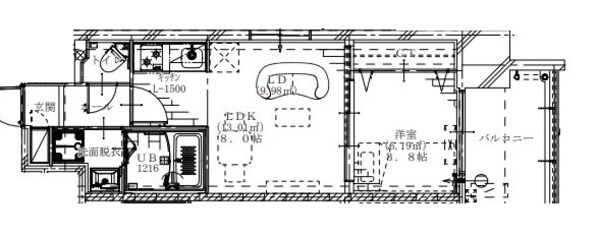 メイクス京橋川Ⅱの物件間取画像